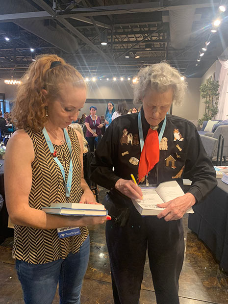 Dr. Bonovich and Temple Grandin