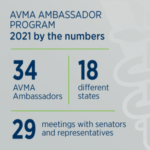 AVMA Ambassador Program: 2021 By the Numbers