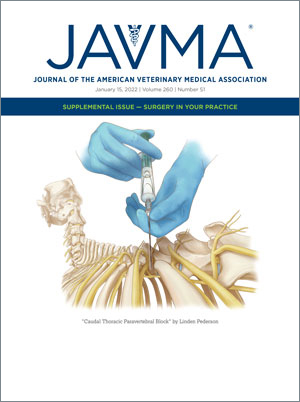 Cover of JAVMA special supplemental issue, "Surgery in Your Practice"