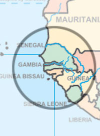 Gambia map