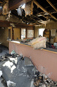 Fire-damaged CSU lab
