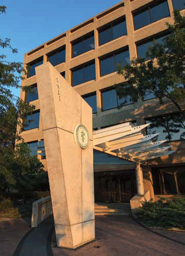Entrance of the AVMA HQ building