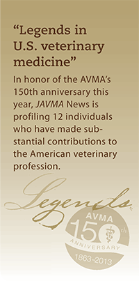 "Legends in U.S. veterinary medicine" intro text