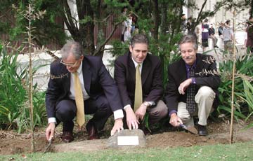 Two countries plant two trees in honor of Sept. 11 attack
