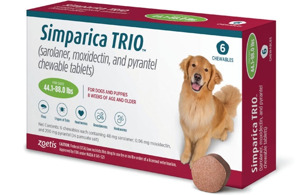 Simparica Trio product package